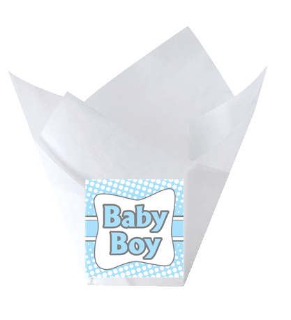 Wild Baby Boy Tulip Baking Cup Liners - 12pack
