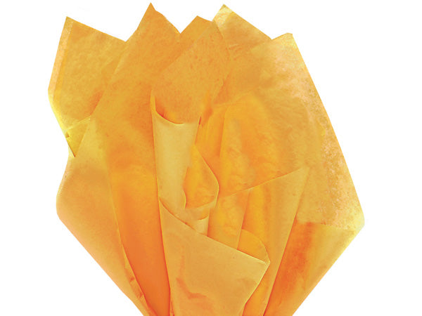 Tangerine Color Gift Wrap Pom Pom Tissue Paper