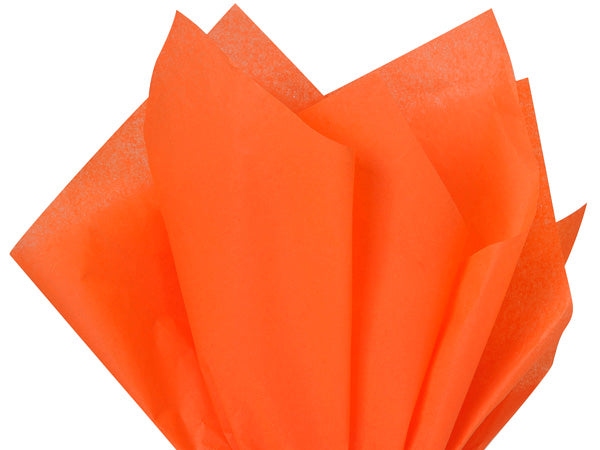 Orange Color Gift Wrap Pom Pom Tissue Paper