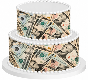 $10 $20 Money Edible Printed Cake Decoration Frosting Sheets