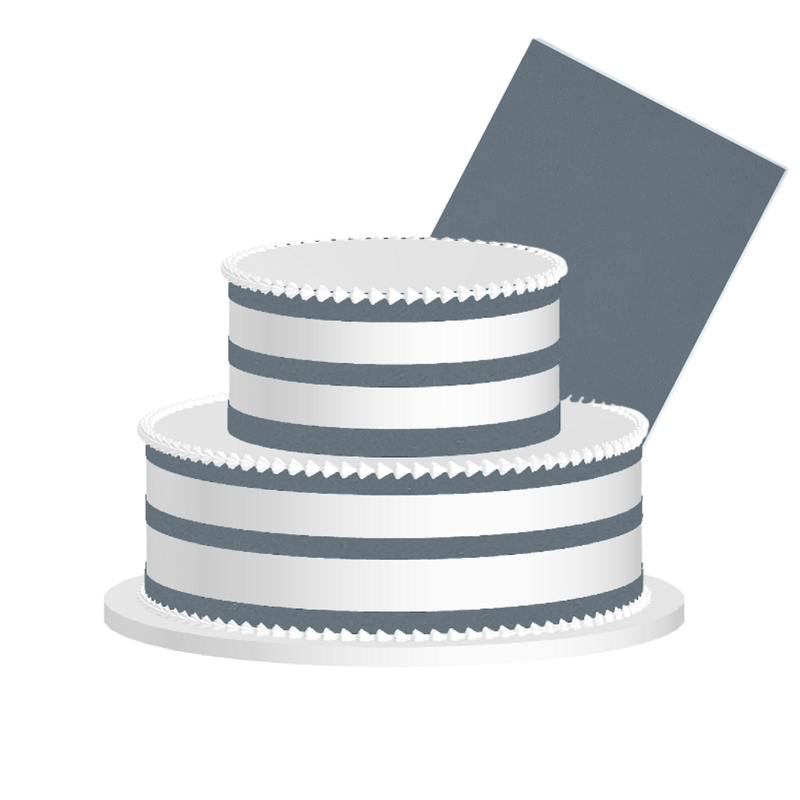 Slate Gray Edible Frosting Sheet – Premium Printable Icing Sheet for Cakes, Cupcakes, Cookies & Dessert Decorating