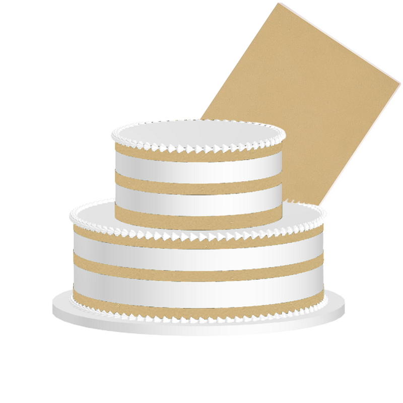 Light Caramel Edible Frosting Sheet – Premium Printable Icing Sheet for Cakes, Cupcakes, Cookies & Dessert Decorating