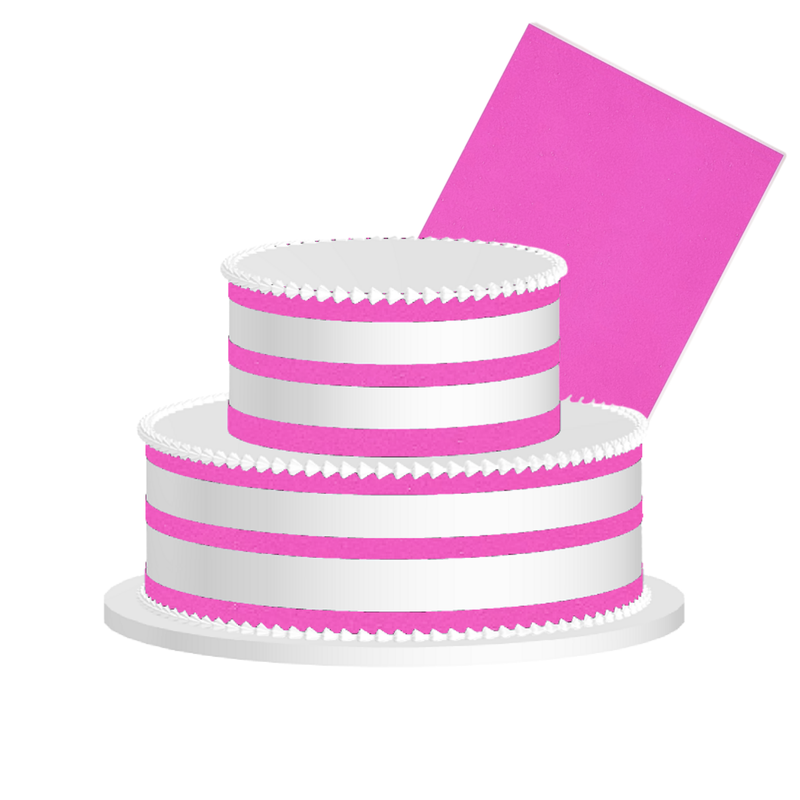 Hot Pink(Fuchsia) Edible Frosting Sheet – Premium Printable Icing Sheet for Cakes, Cupcakes, Cookies & Dessert Decorating