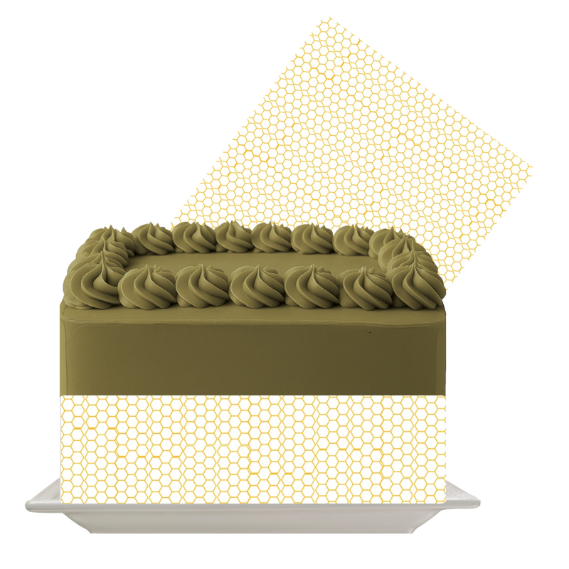 Bee Hive Edible Cake Wrap | Honeycomb Icing Sheet | Cute Bee Cake Decor