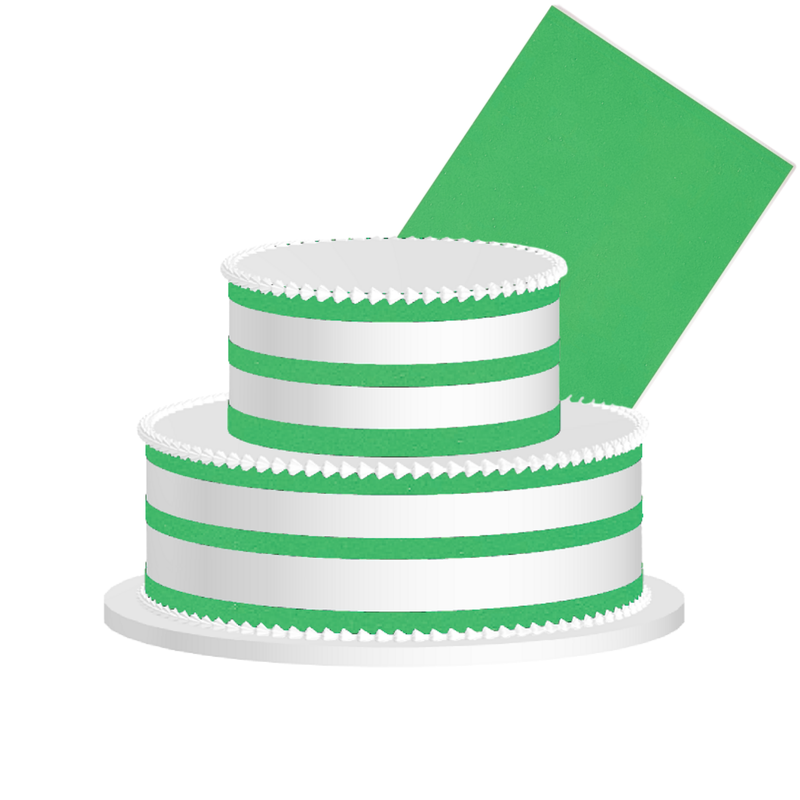 Emerald Green Edible Frosting Sheet – Premium Printable Icing Sheet for Cakes, Cupcakes, Cookies & Dessert Decorating