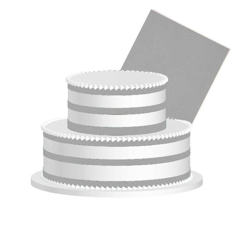 Medium Gray Edible Frosting Sheet – Premium Printable Icing Sheet for Cakes, Cupcakes, Cookies & Dessert Decorating