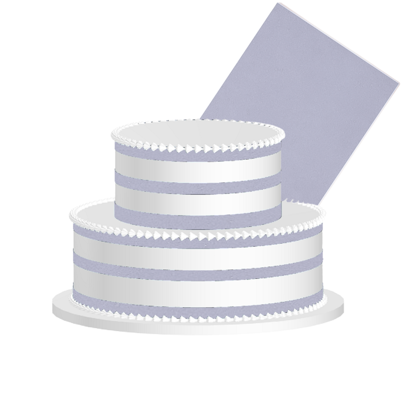 Lavender Gray Edible Frosting Sheet – Premium Printable Icing Sheet for Cakes, Cupcakes, Cookies & Dessert Decorating