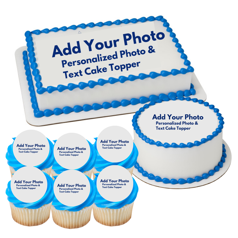 Personalized Your Photo Your text Photo Image Cake Topper
