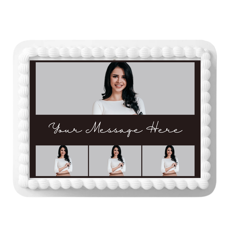 Four Picture Picture Edible Collage Cake Topper