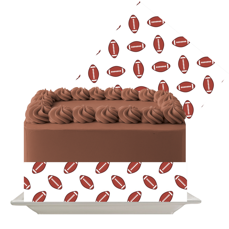 Football Edible Cake Wrap | Sports Theme Icing Sheet | Boys Birthday Cake