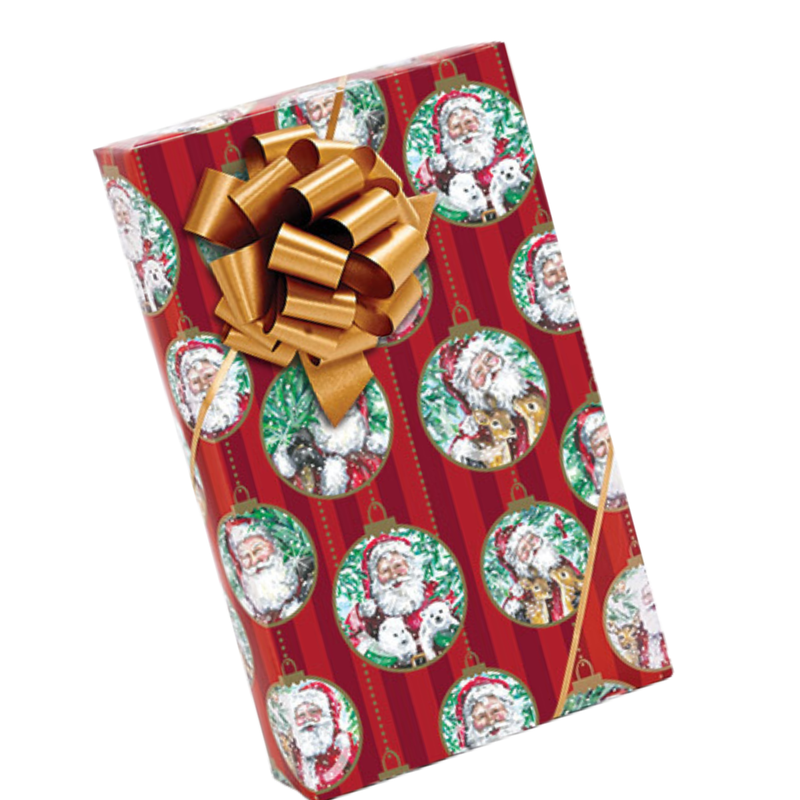 Enchanted Santa Glimpse Gift Wrapping Paper 15ft