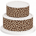 Leopard Edible Printed Cake Decoration Frosting Sheets