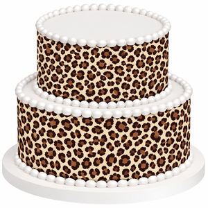 Leopard Edible Printed Cake Decoration Frosting Sheets
