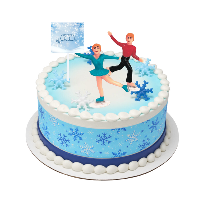 2 ct Ice Skaters Asst. Cake Adornments (3inches)