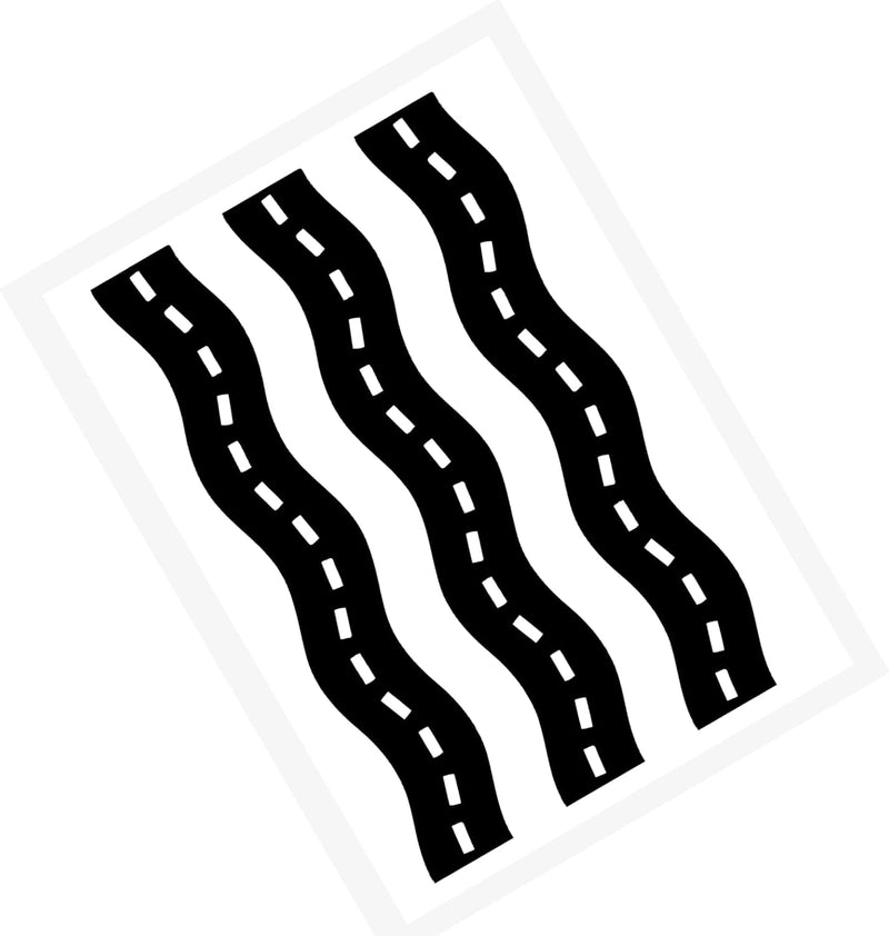 Edible Race Tracks Paved Roadway Cake Decoration Topper