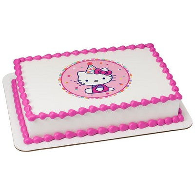 Hello Kitty Edible Cake Decoration Image Topper