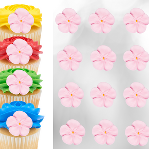1.5" Royal Icing Forget-Me-Nots - Medium - Pink