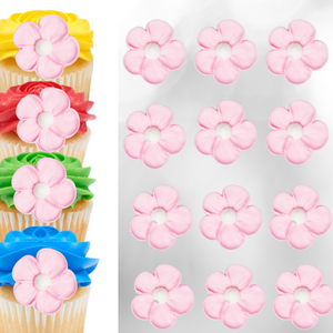 1.5" Royal Icing Blossom - Pink