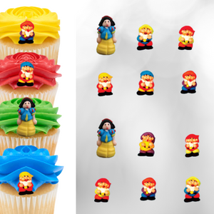 1-1/4" 3D Princess & Dwarves Icing Set