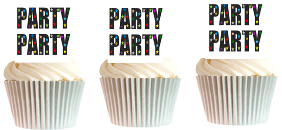 12pk Party Party Disco Lights Cupcake Decoration Picks