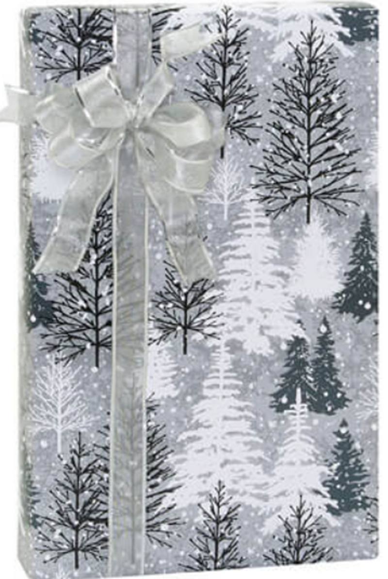 Pretty Metallic Forest Friends Gift Wrapping Paper 15ft