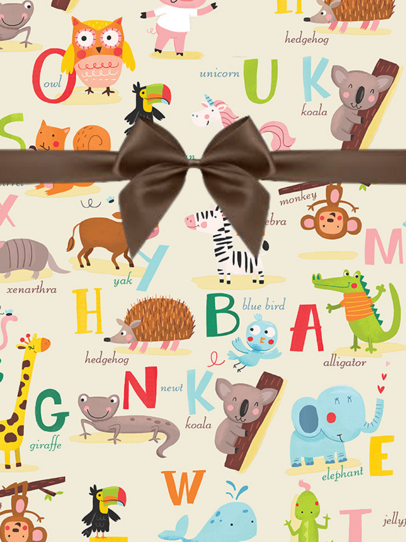 Baby Alphabet Baby Boy Girl Gift Wrapping Paper