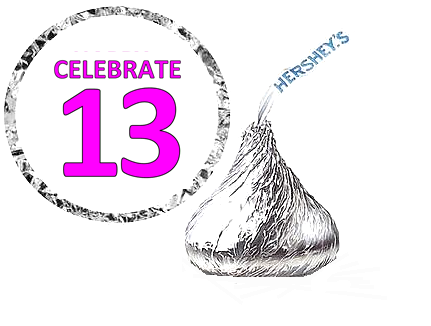 216 Celebrate 13 (Thirteenth) Birthday Hershey&