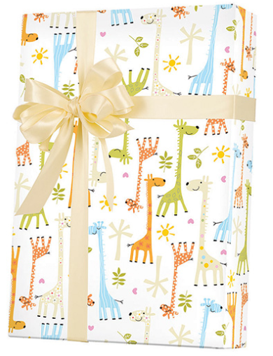 Baby Giraffe Gift Wrapping Paper 15ft