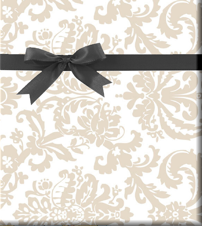 Ivory Florish Gift Wrapping Paper 15ft