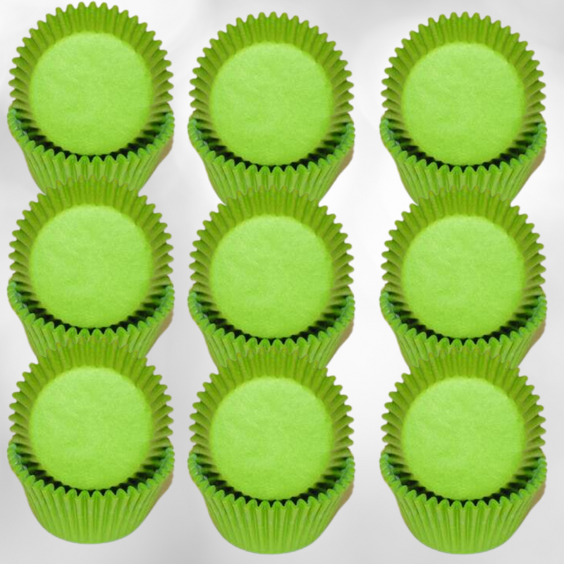 Lime Green Solid Colored Cupcake Liners Baking Cups -50pack