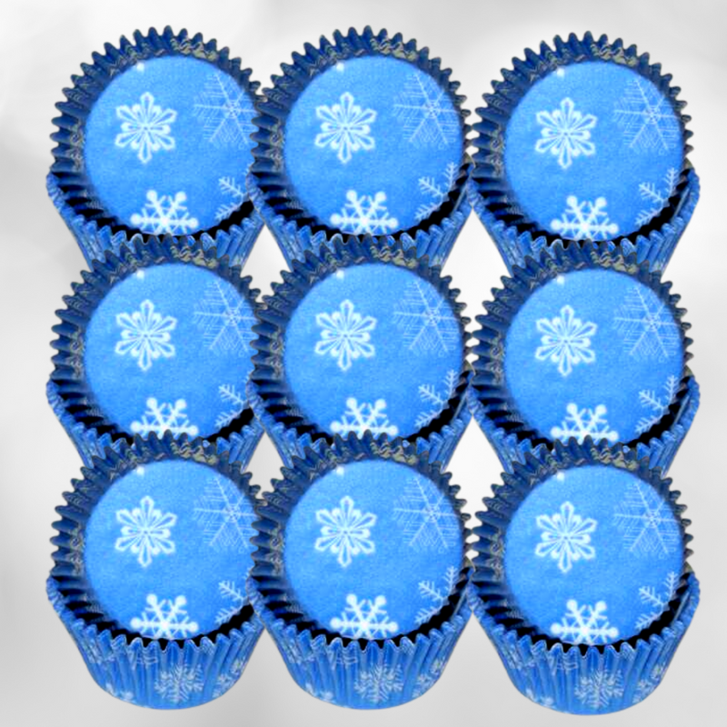 Snowflakes Cupcake Liners Baking Cups -50pack