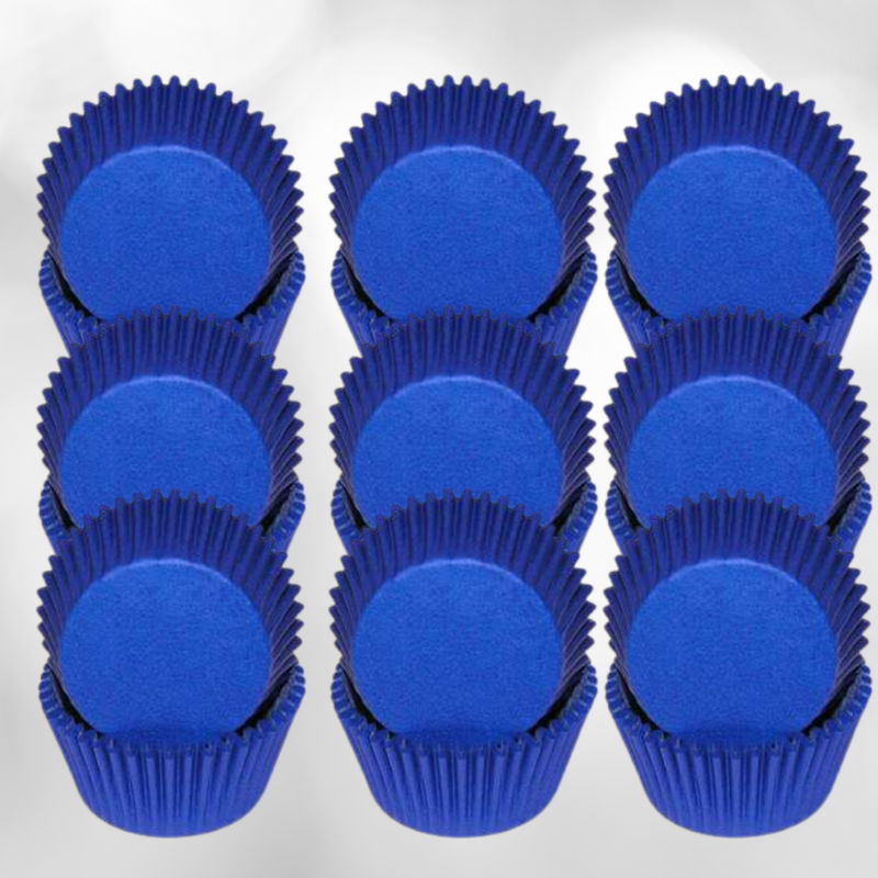 Royal Blue Solid Colored Cupcake Liners Baking Cups -50pack
