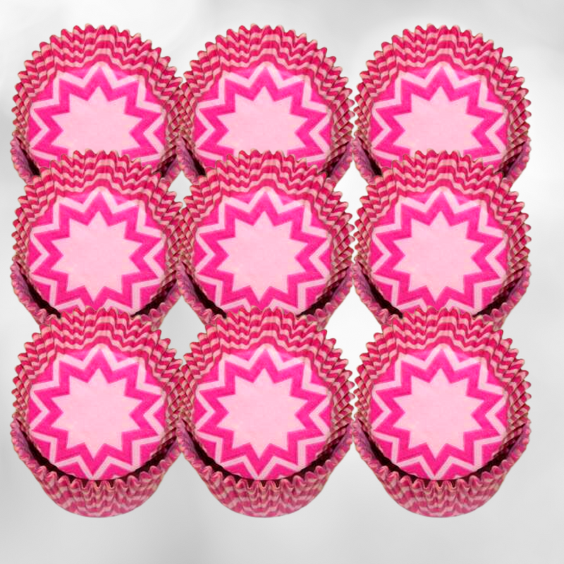 Pink Chevron Cupcake Liners - Baking Cups -50pack