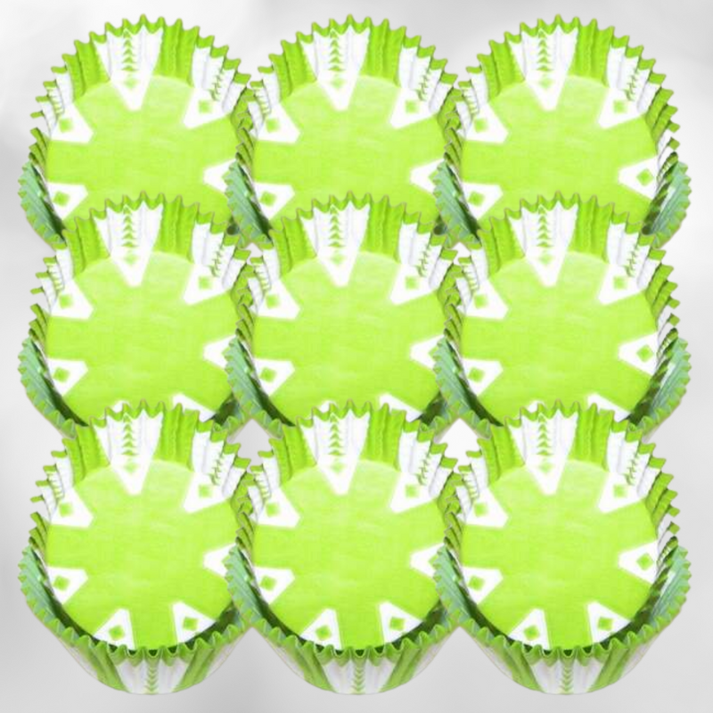 Green Carnival Standard Cupcake Liners Baking Cups -50pack