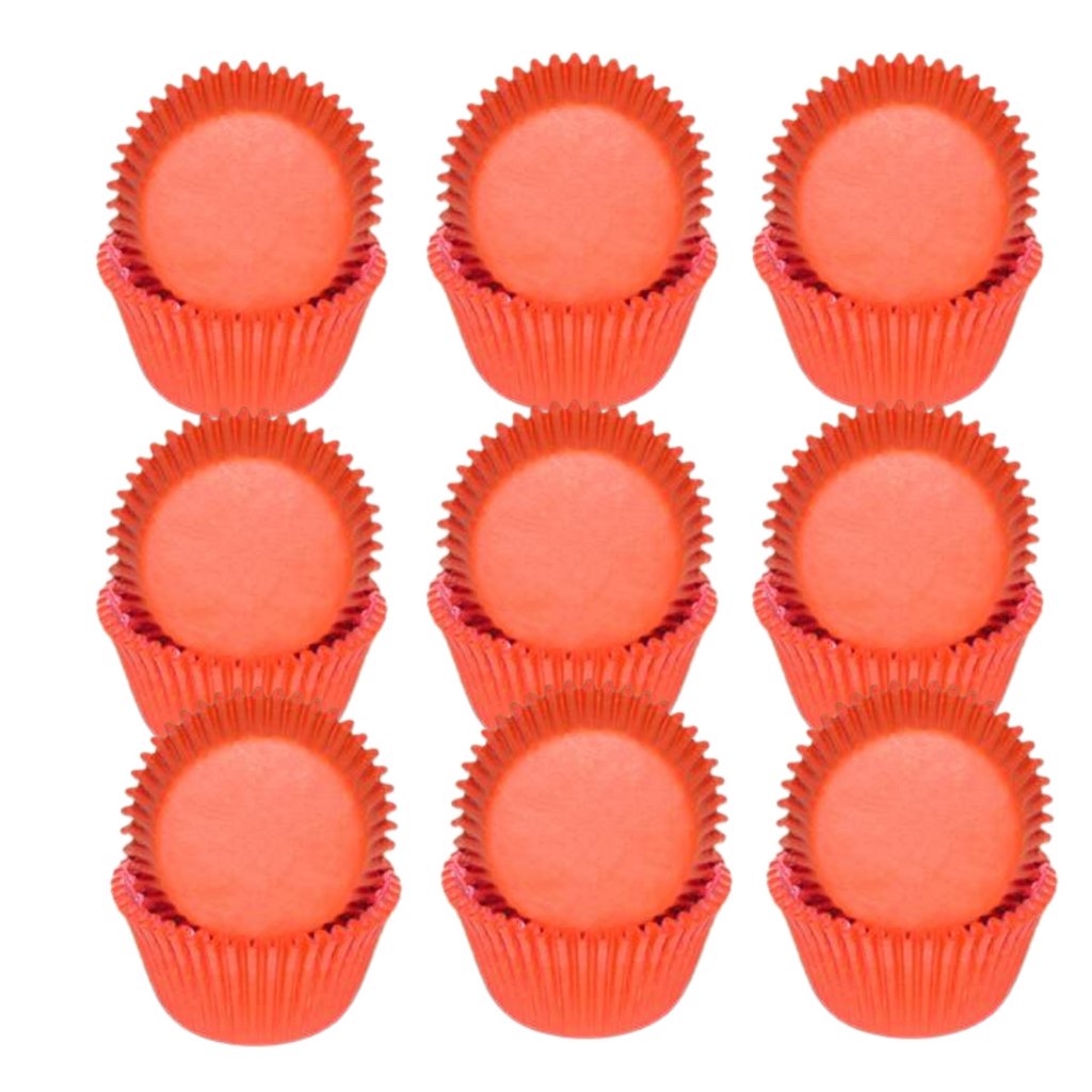 Orange Solid Colored Cupcake Liners Baking Cups 50pack