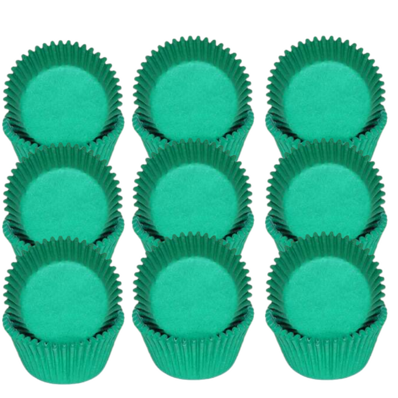 Green Solid Colored Cupcake Liners Baking Cups -50pack