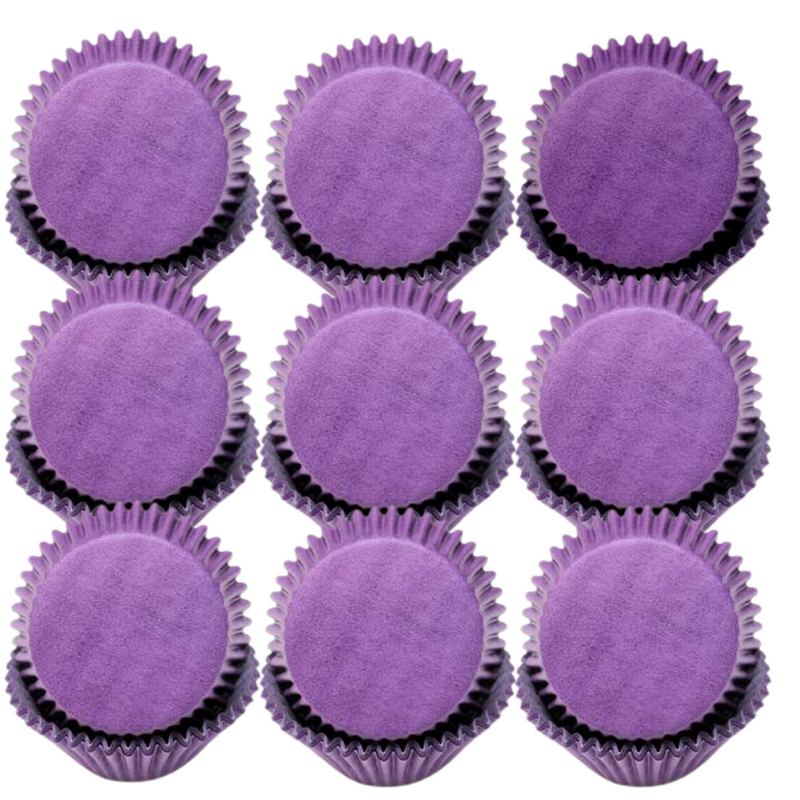 Purple Solid Colored Cupcake Liners Baking Cups -50pack