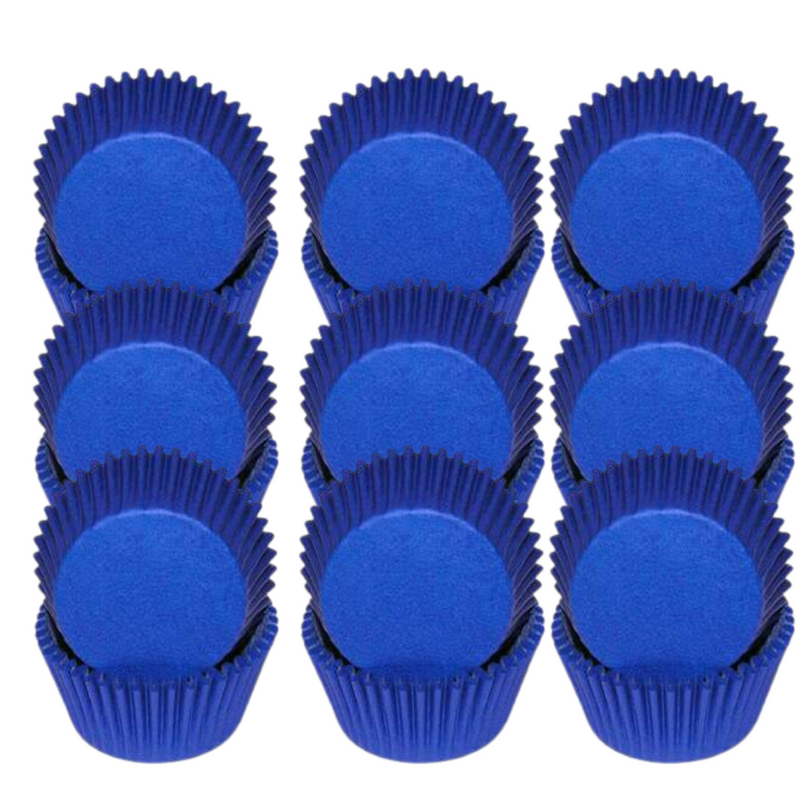 Royal Blue Solid Colored Cupcake Liners Baking Cups -50pack