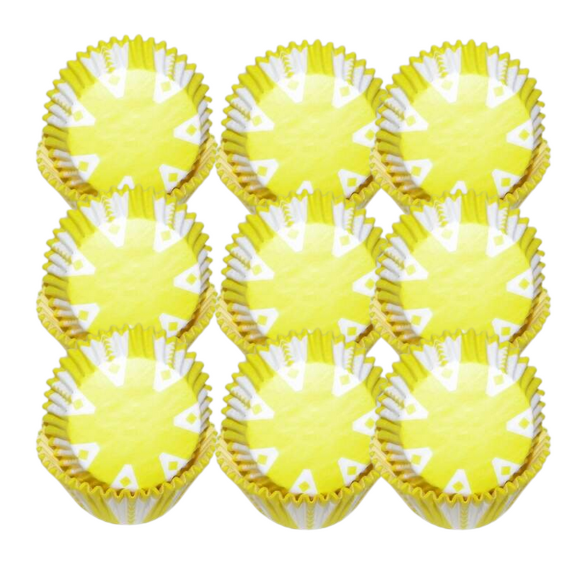 Yellow Carnival Cupcake Liners - Baking Cups -50pack