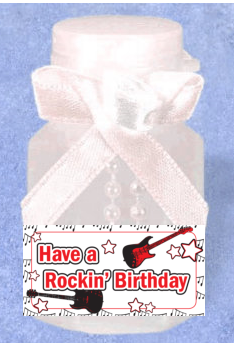 Rock Star 12pack Mini Bubble Favors