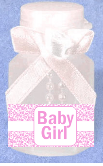Baby Girl Floral 12pack Mini Bubble Favors