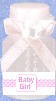 Baby Girl Diamonds 12pack Mini Bubble Favors