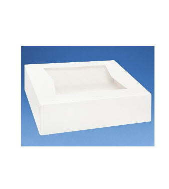 Superior Quality CJK2W - 10x10x2.5 PIE Cake Cupcake Carry Window Boxes - 25pack