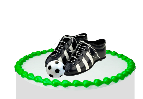 Soccer Cleats & Ball Cake Decoration Topper