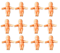 Mardi Gras King Cake Babies – 12 Pack | Traditional Baby Figurines for King Cake, Crafts & Party Favors