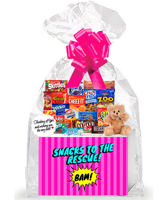 Superhero Girl Snacks to The Rescue Thinking of You Cookies, Candy & More Care Package Assortment Variety Gift Box Bundle Set