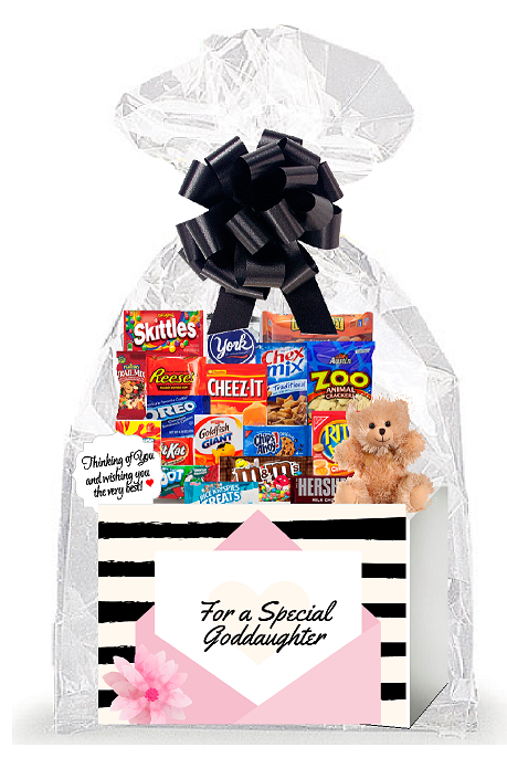 For A Special Goddaughter Thinking of You Cookies, Candy & More Care Package Assortment Variety Gift Box Bundle Set