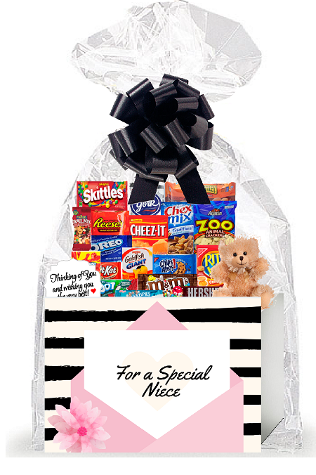 For a Special Niece Thinking of You Cookies, Candy & More Care Package Assortment Variety Gift Box Bundle Set
