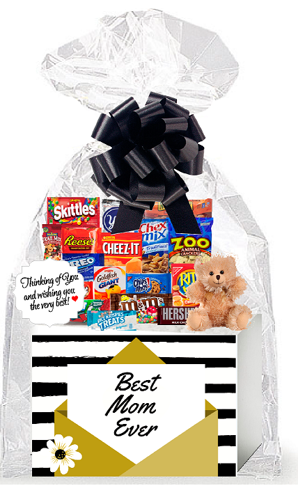 Best Mom Ever Thinking of You Cookies, Candy & More Care Package Assortment Variety Gift Box Bundle Set