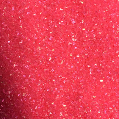 Hot Pink Sparkling Coarse Texture Edible Cake Cookie Cupcake Cocktail Icecream Donut Sparkle Colored Sugar Gemstone Crystals 6oz